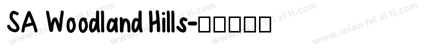 SA Woodland Hills字体转换